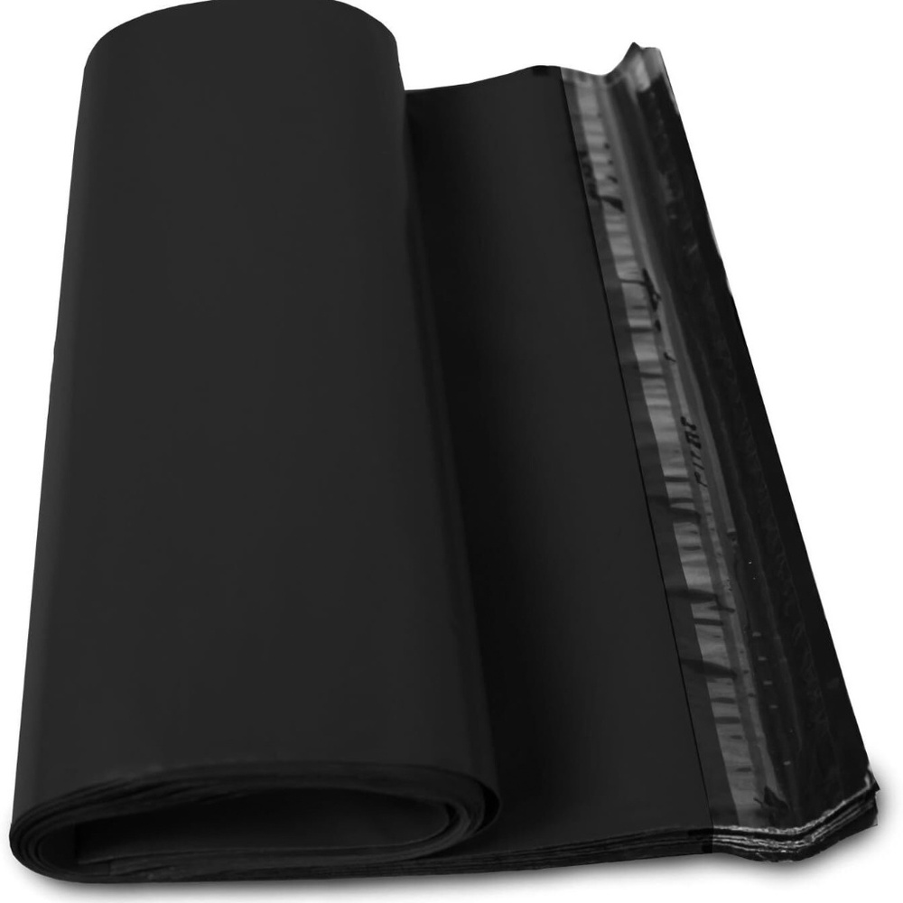 100 19x14.5" Poly Mailers Black Polybags Shipping Mailing Envelope Mailer Bags